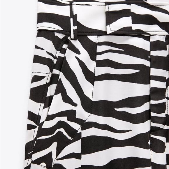 Zara Studio Limited Collection Zebra Print Pants New - Picture 11 of 16
